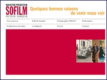 Aperçu du site SOFILM - Patrick Sandrin