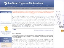 Aperu du site Acadmie Hypnose Ericksonnienne - informations, formations, stages