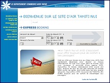 Aperu du site Air Tahiti Nui - Tahiti et Polynsie Franaise en avion
