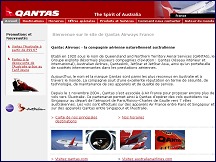 Aperu du site QANTAS Airways - compagnie arienne australienne