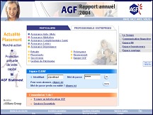 Aperu du site AGF - socit d'assurance Assurances Gnrales de France