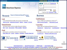 Aperu du site American Express - cartes de crdit, produits et services financiers