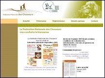 Aperu du site FNC - Fdration Nationale des Chasseurs : ChasseurdeFrance.com