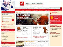 Aperu du site Le Groupe Caisse d'Epargne