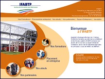 Aperçu du site IFABTP - formation par alternance du bâtiment et des travaux publics