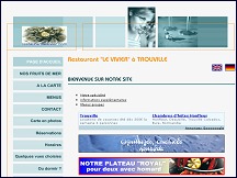 Aperçu du site Restaurant Le Vivier Trouville - spécialiste fruits de mer et poissons