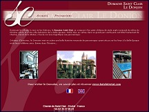 Aperçu du site Domaine Saint Clair - hôtel restaurant - Etretat