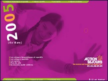 Aperçu du site Action Séjours - séjours linguistiques et sportifs pour enfants