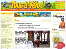 Aperçu du site Tous à vélo! - Conseil National des Professions du Cycle
