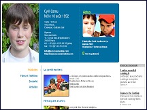 Aperçu du site Cyril Camu : publicité, cinéma, doublage