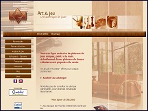 Aperçu du site Art et jeux - plateaux de jeu originaux