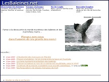 Aperu du site LesBaleines.net - le monde des baleines et des mammifres marins