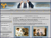 Aper�u du site Bureau virtuel WebShaker : progiciel de communication, gestion commerciale