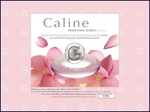 Aperçu du site Caline, la nouvelle fragrance des Parfums Grès