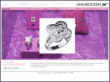 Aper�u du site Mauboussin - artiste joaillier parisien, bagues, bijoux Mauboussin
