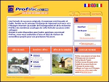 Aperçu du site Profvac - échange de maisons et appartements vacances Profvac.com