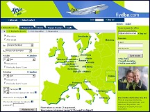 Aperu du site Flydba - compagnie lowcost allemande DBA