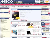 Aperu du site Misco - informatique PC, notebooks, logiciels, rseaux, imprimantes