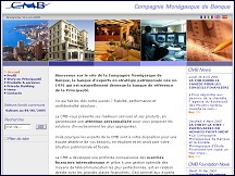 Aperu du site CMB - Compagnie Mongasque de Banque