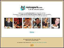 Aperu du site Resto  Paris - le site des bons restaurants parisiens