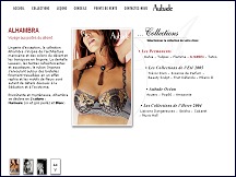 Aperu du site Aubade.com - collection lingerie fine Aubade