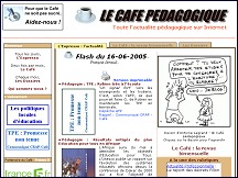Aperçu du site Le café pédagogique - innovation pédagogique