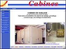 Aperu du site Cabines - fabricant de cabines de sablage
