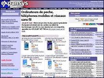 Aperu du site Expansys - tlphones mobiles, smartphones, tablettes numriques