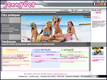 Aperçu du site Jennyfer - vêtements Jennyfer, vêtement fashion pour jeunes filles