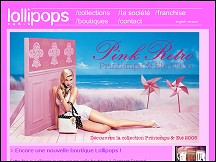 Aperu du site Lollipops - crateur parisien d'accessoires de mode