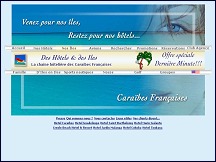 Aperçu du site Des Hôtels et des Iles - chaîne hôtelière des Caraïbes Françaises