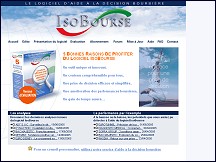 Aperçu du site IsoBourse - logiciel boursier, analyse technique des marchés boursiers