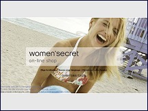 Aperçu du site Women's Secret - lingerie de nuit et sous-vêtements