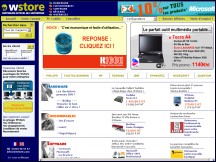 Aperu du site WStore - vente de matriel informatique