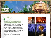 Aperçu du site Cabane Nature - réalisations des cabanes en bois dans les arbres