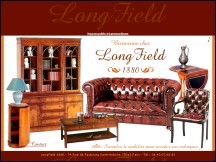 Aperçu du site Long Field, meubles de style anglais - fabrication, rénovation, réparation