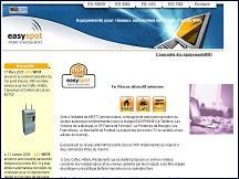 Aperçu du site Easyspot - équipements points accès WiFi