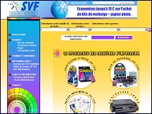 Aperu du site SVF solutions impression - vente cartouches imprimantes