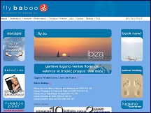Aperu du site Flybaboo - vols lowcost au dpart de Genve, rservation en ligne