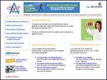 Aperçu du site Apprentissage en Ile-de-France, annuaire des centres de formation