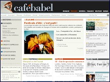 Aperu du site Actualit europenne - Caf Babel, magazine en 6 langues