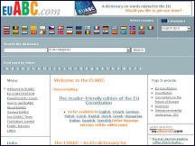 Dictionnaire de termes relatifs � l'Union Europ�enne