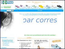 Aperu du site OXYPAS.fr - chaussures Oxypas pour les professionnels de la sant