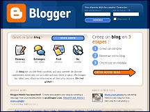 Aperu du site Blogger.com - crez votre blog gratuitement avec Google