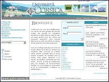 Aperu du site Universit di Corsica Pasquale Paoli