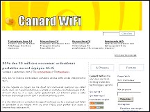 Aperu du site Canard Wifi - blog et forum sur la technologie wi-fi