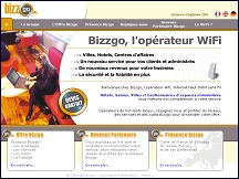 Aperu du site BizzGo - oprateur WiFi
