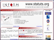 Aperu du site Statuts.org - cration statuts de socit en ligne