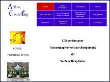Aperçu du site Arthus Consulting - formations dans le milieu hospitalier