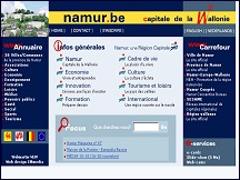 Aperu du site Namur.be, annuaire sites web de la Wallonie
